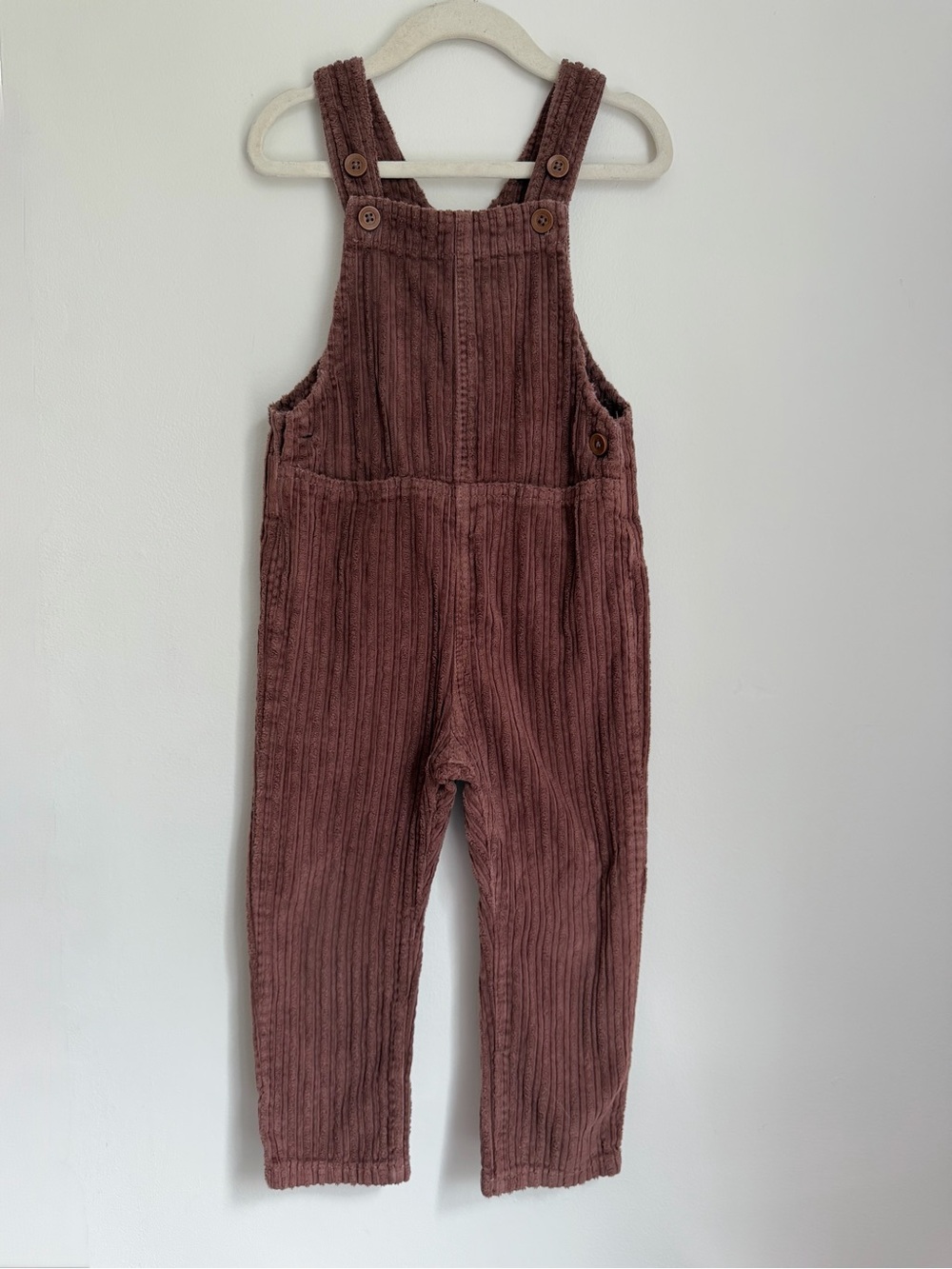 Zara Boys Dark Brown Corduroy Overalls (Size 2-3)
